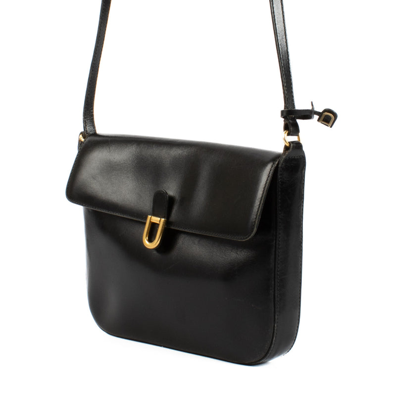 Delvaux Black Box Calf Crossbody Bag