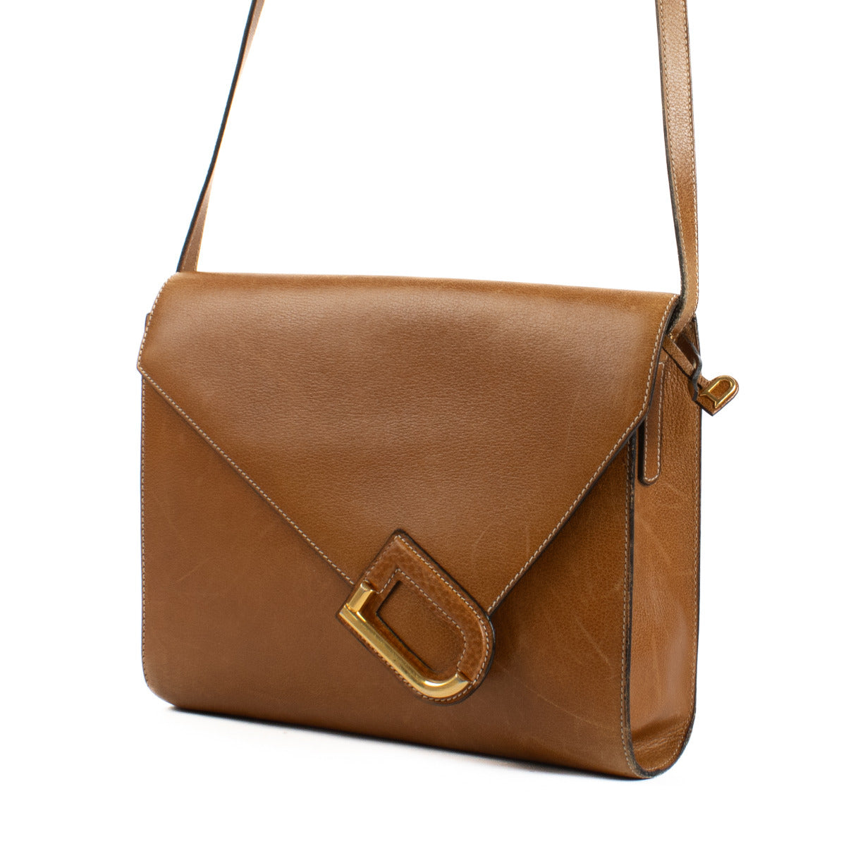 Delvaux Camel Leather Romeo Bag