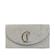 Christian Louboutin Silver Glitter Loubi54 Bag