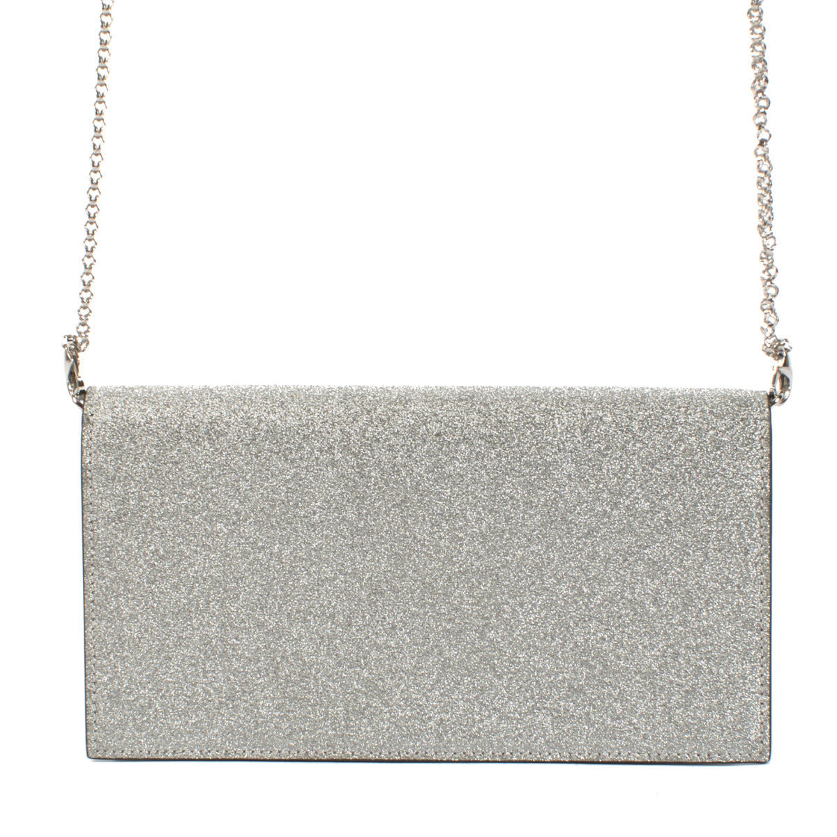 Sac Loubi54 en paillettes argentées Christian Louboutin