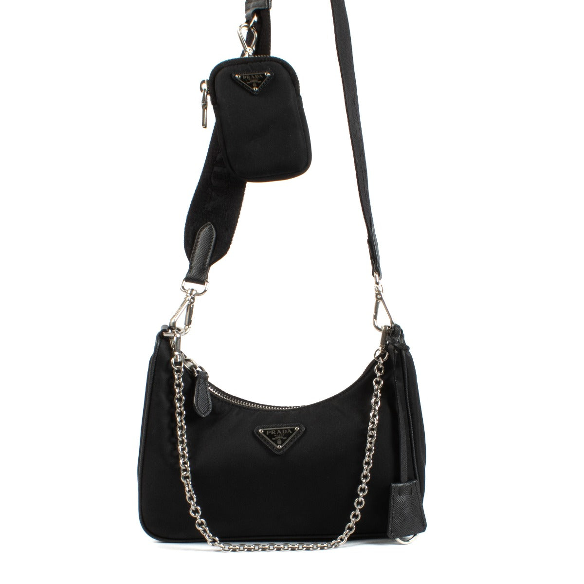 Shop 100% authentic secondhand Prada Black Re-Edition 2005 Crossbody on Labellov.com
