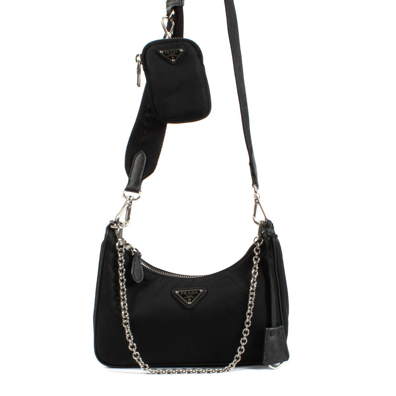 Shop 100% authentic secondhand Prada Black Re-Edition 2005 Crossbody on Labellov.com