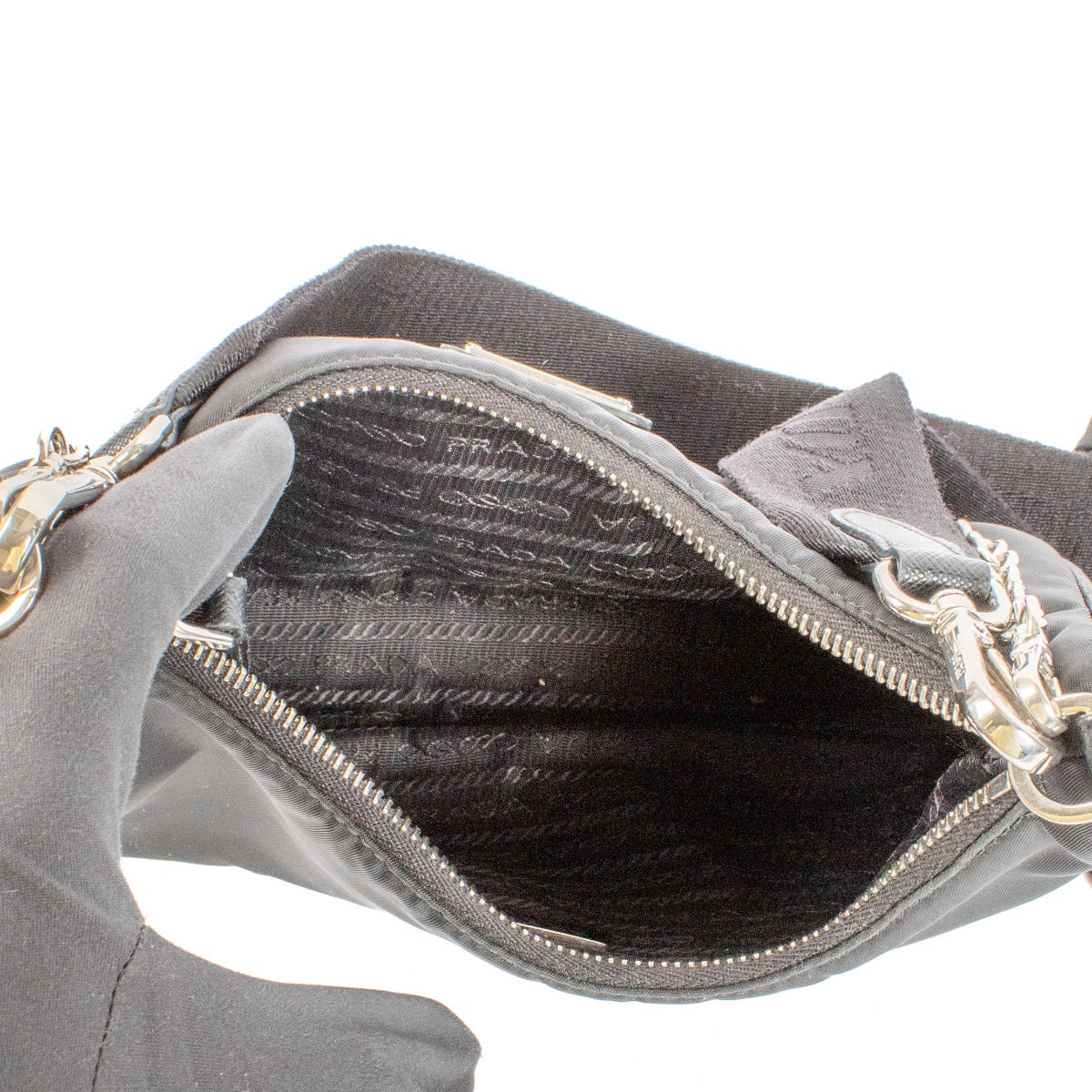 Shop 100% authentic secondhand Prada Black Re-Edition 2005 Crossbody on Labellov.com