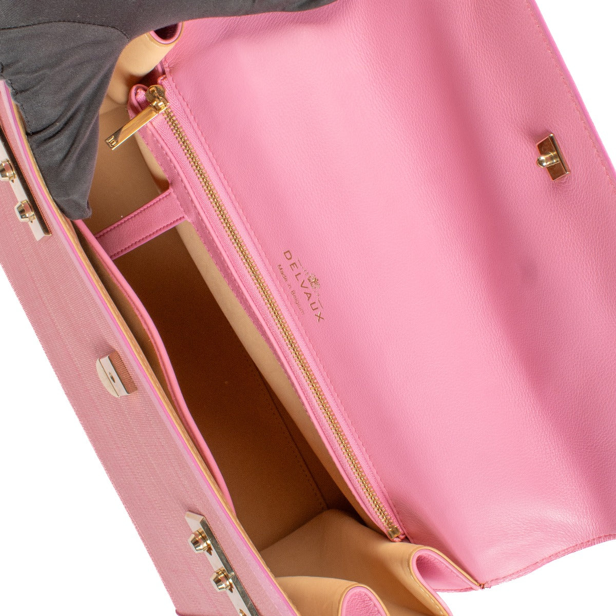 Delvaux Flamingo Toile De Crin/Polo Tempête GM