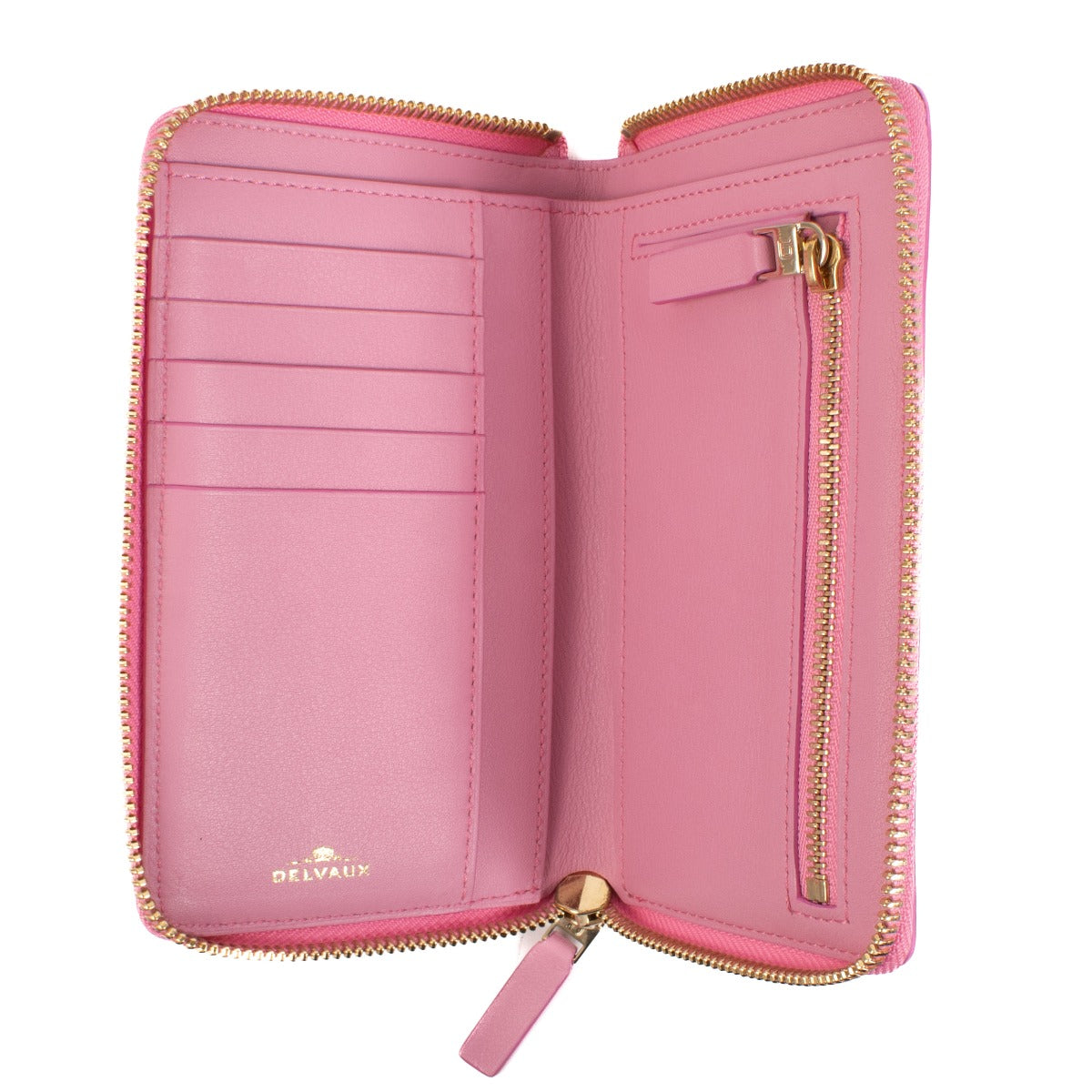 Delvaux Flamingo Allure Accordeon Daily Wallet
