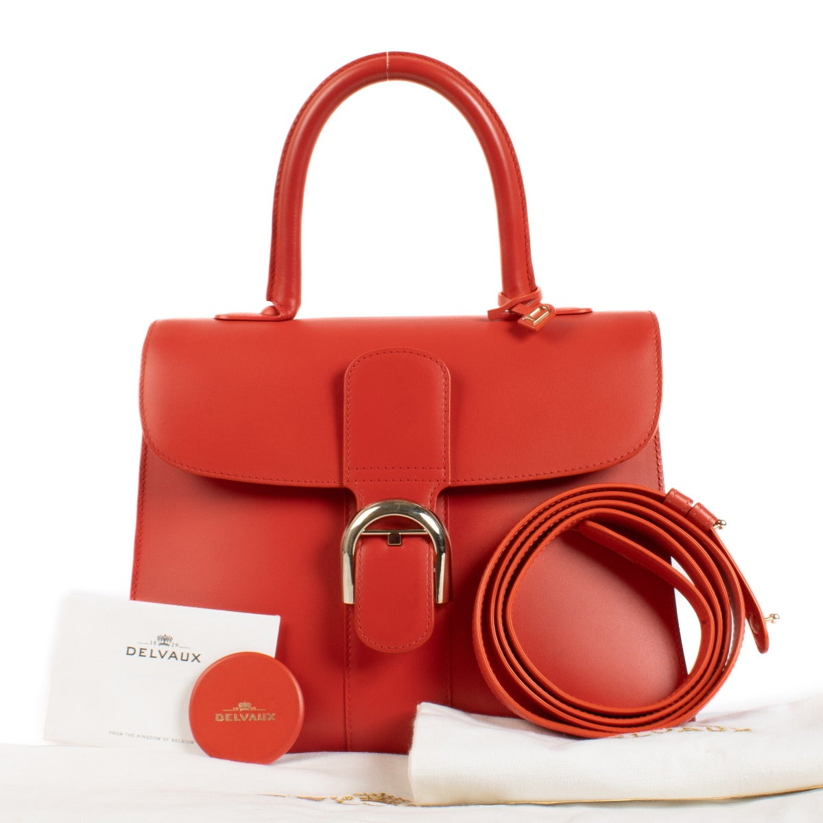 Delvaux Corail Box Calf Brillant MM