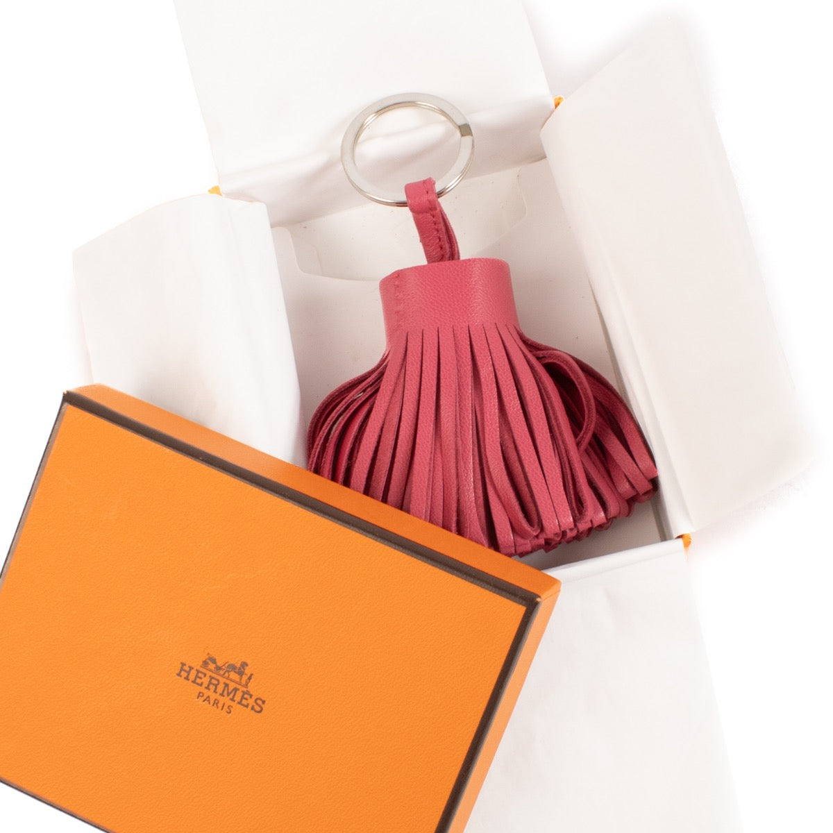 buy 100% authentic pre loved Hermès Pink Carmen Key Charm on Labellov.com