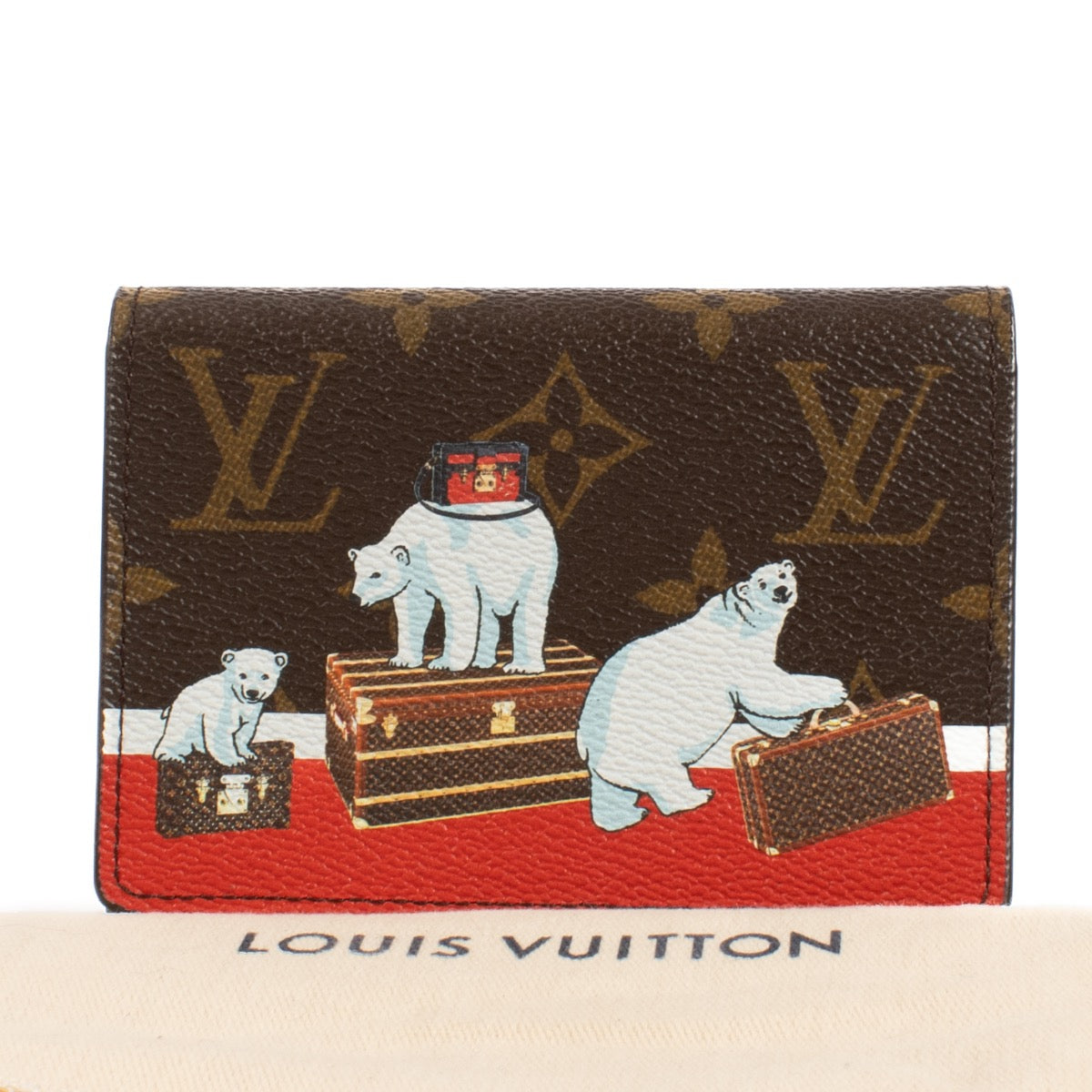 Shop safe online at labellov in Antwerp, Brussels and Knokke this 100% authentic second hand Louis Vuitton Monogram Polar Bear Limited Edition Wallet. Veilig online tweedehands authentieke Louis Vuitton Monogram Polar Bear portefeuille kopen bij Labellov.
