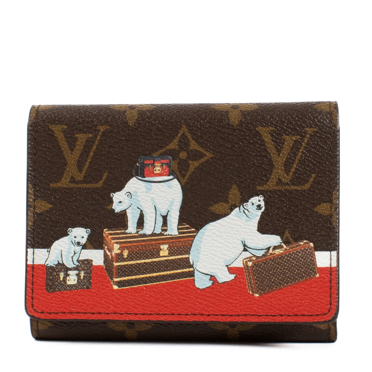 Shop safe online at labellov in Antwerp, Brussels and Knokke this 100% authentic second hand Louis Vuitton Monogram Polar Bear Limited Edition Wallet. Veilig online tweedehands authentieke Louis Vuitton Monogram Polar Bear portefeuille kopen bij Labellov.