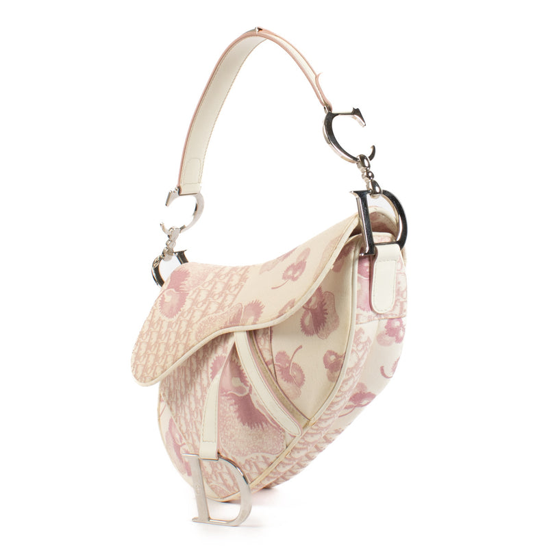 Christian Dior Vintage Pink Girly Saddle Bag