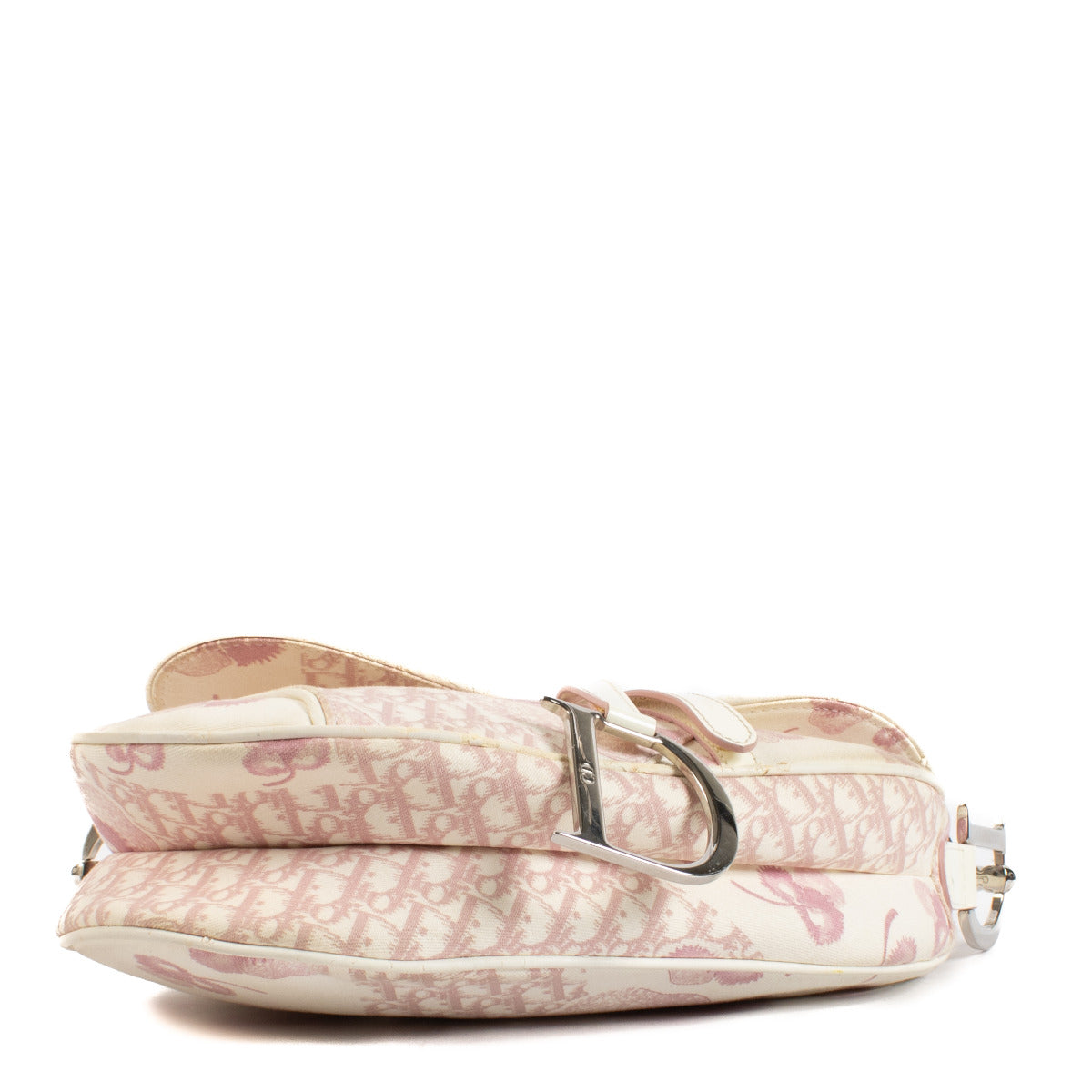 Christian Dior Vintage Pink Girly Saddle Bag