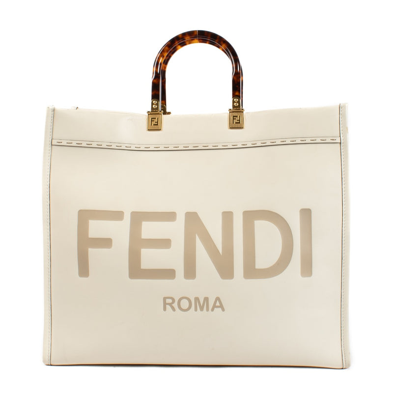 Shop 100% authentic secondhand Fendi Cream Sunshine Large Top Handle Bag on Labellov.com