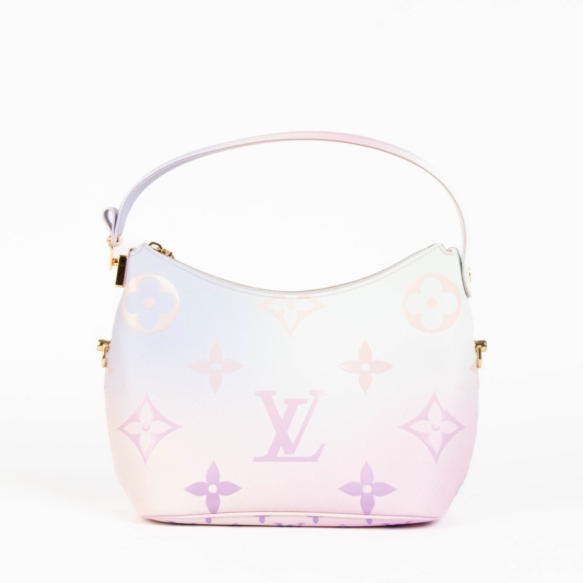 Authentic pre-loved Louis Vuitton Pink Sunrise Marshmallow Hobo Crossbody Bag on Labellov.com
