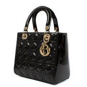 Authentic second hand Christian Dior Black Patent Leather Medium on Labellov.com