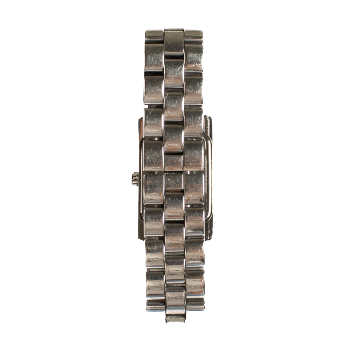 Hier ziet u de achterkant van het Baume et Mercier Hampton Ladies Watch verkrijgbaar bij Labellov in Antwerpen en Knokke. Koop aan de beste prijs bij Labellov.