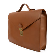 Delvaux Camel Leather Consulat Briefcase