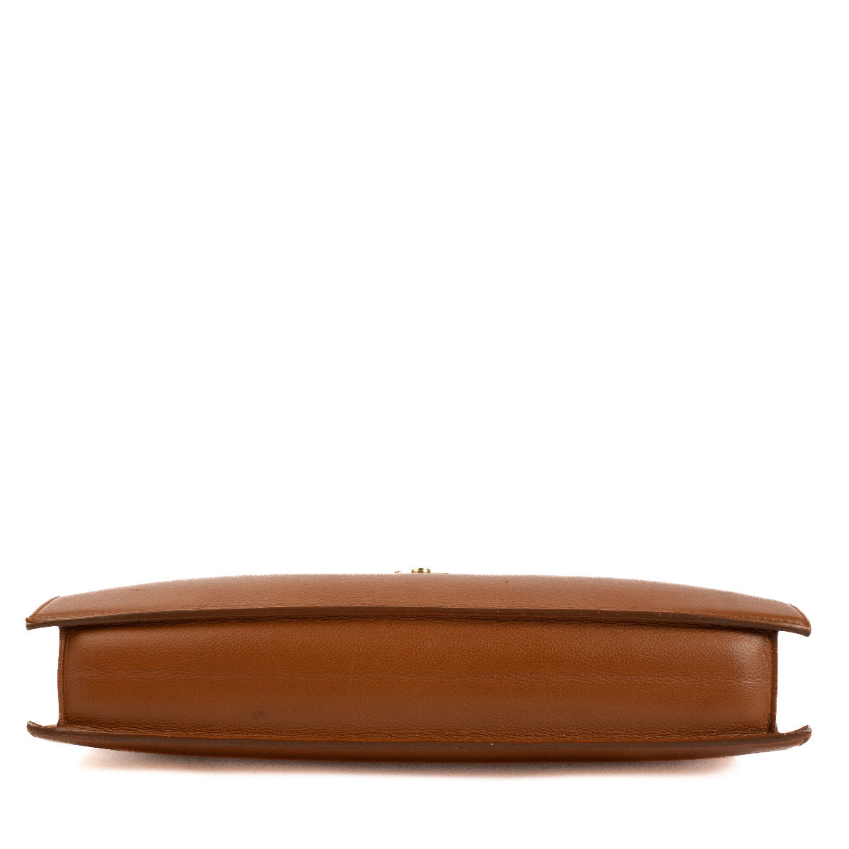 Porte-documents Consulat Delvaux en cuir camel
