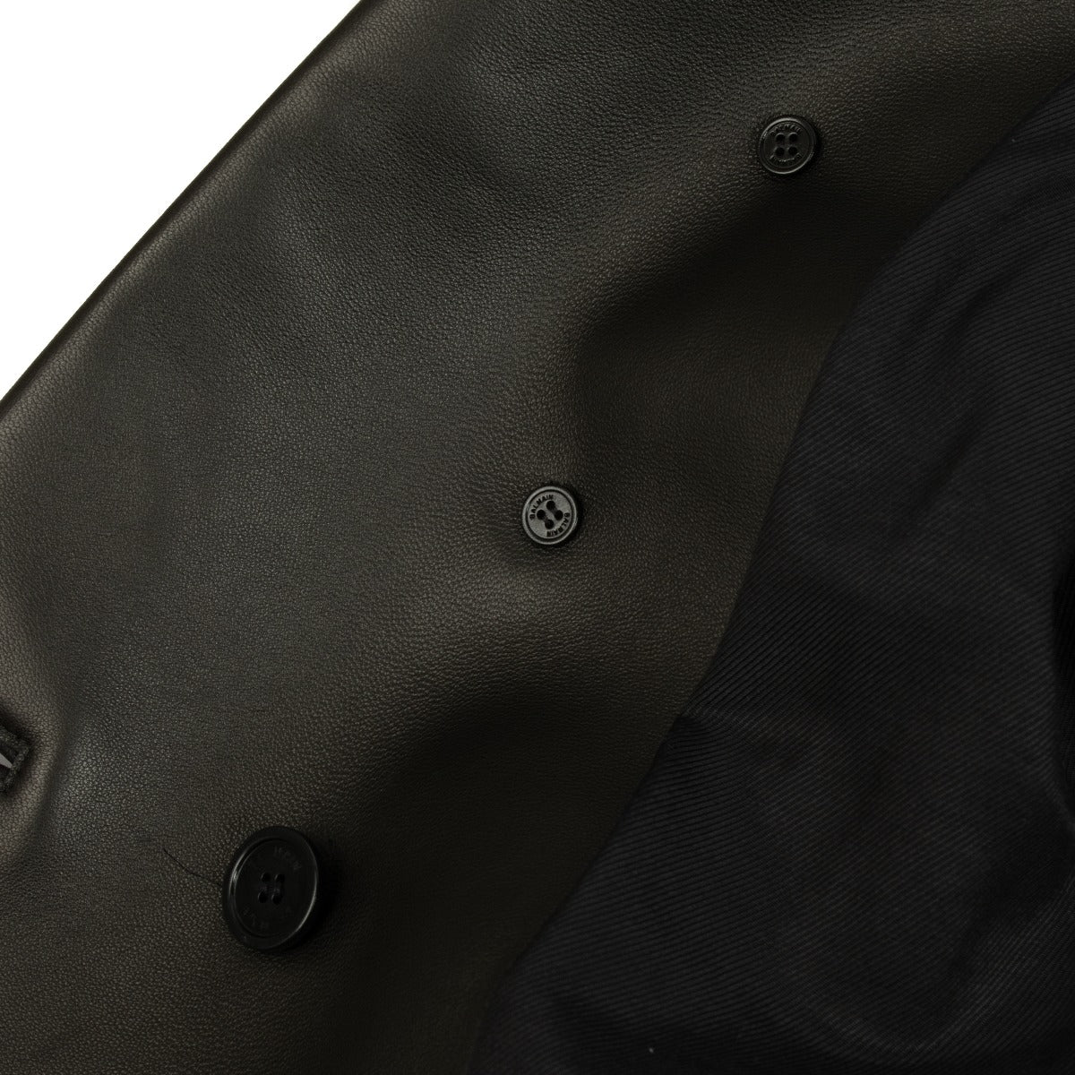 Balmain Black Leather Blazer - Size FR44