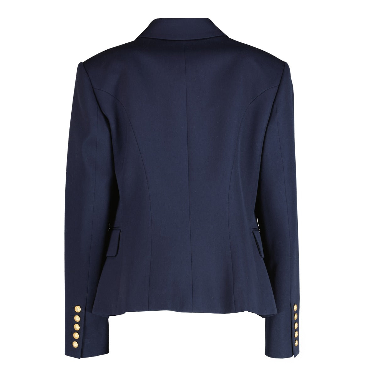 Balmain Blue Wool Double-breasted Jacket