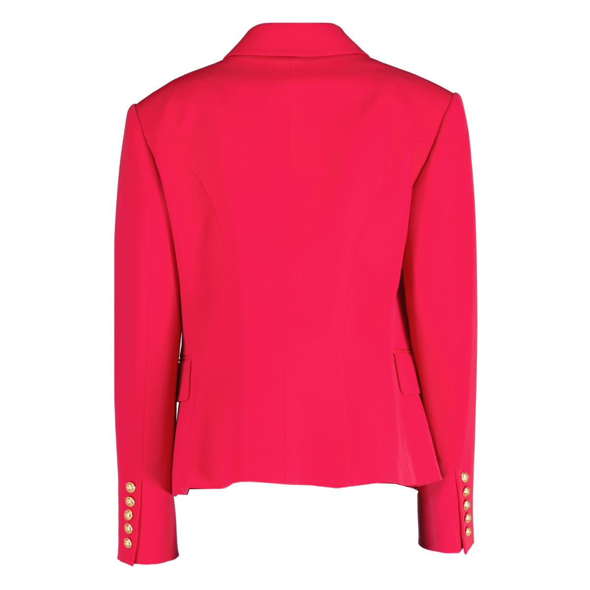 Veste Balmain rose en laine à double boutonnage - Taille FR44