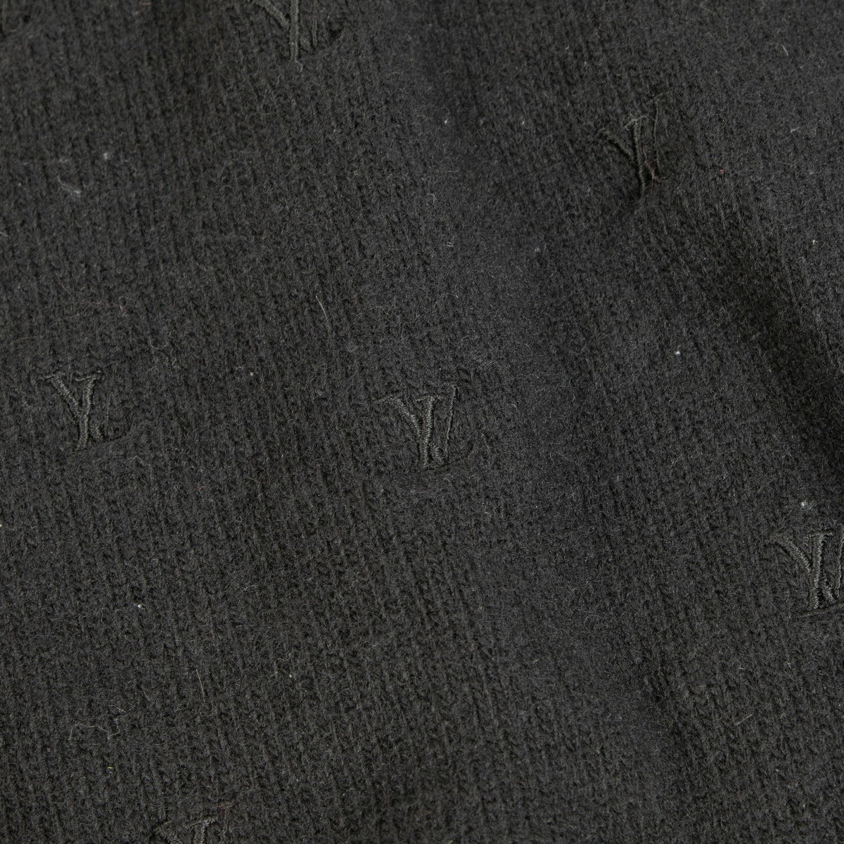Louis Vuitton Zwarte Wollen Initials Trui - Maat S