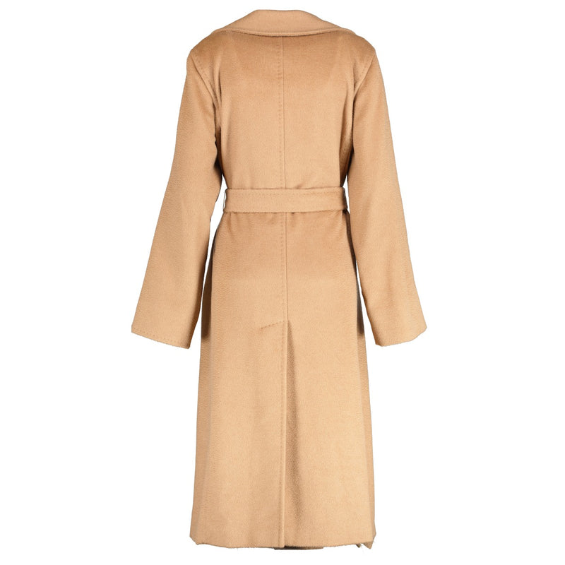 Max Mara Beige Manuela Coat - Size 44