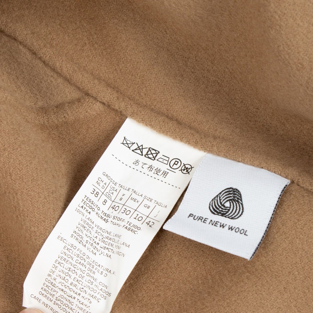 'S Max Mara Beige wollen Elisa-jas - Maat FR40