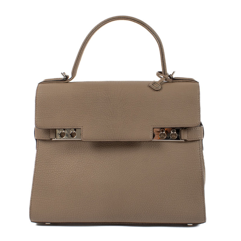 shop 100% authentic second hand Delvaux Taupe Crispy Calf Tempête MM on Labellov.com