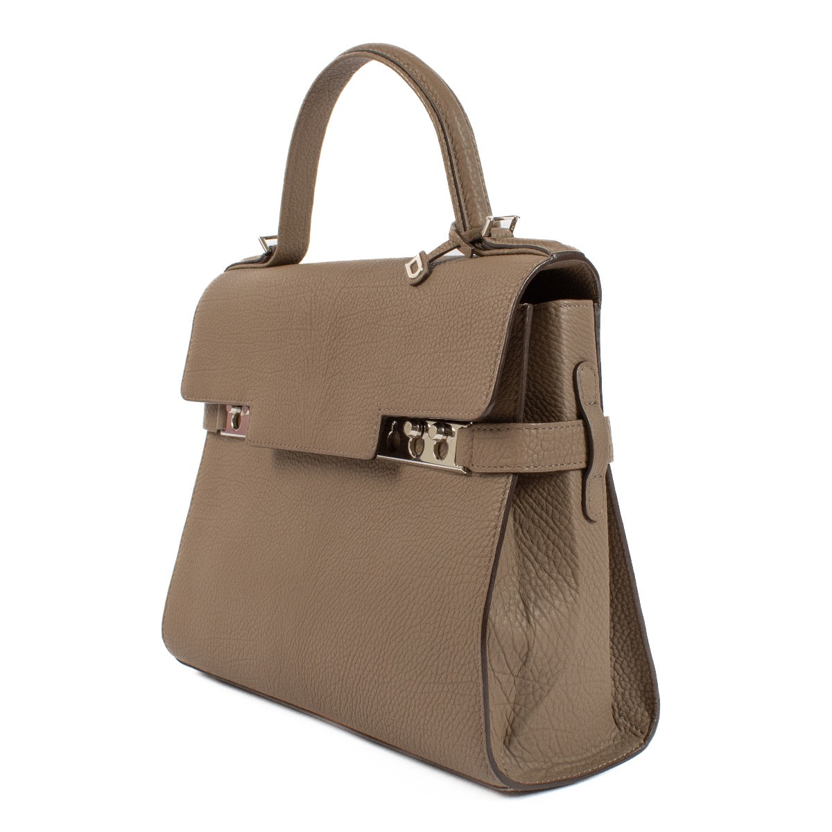 shop 100% authentic second hand Delvaux Taupe Crispy Calf Tempête MM on Labellov.com