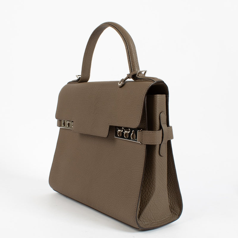shop 100% authentic second hand Delvaux Taupe Crispy Calf Tempête MM on Labellov.com