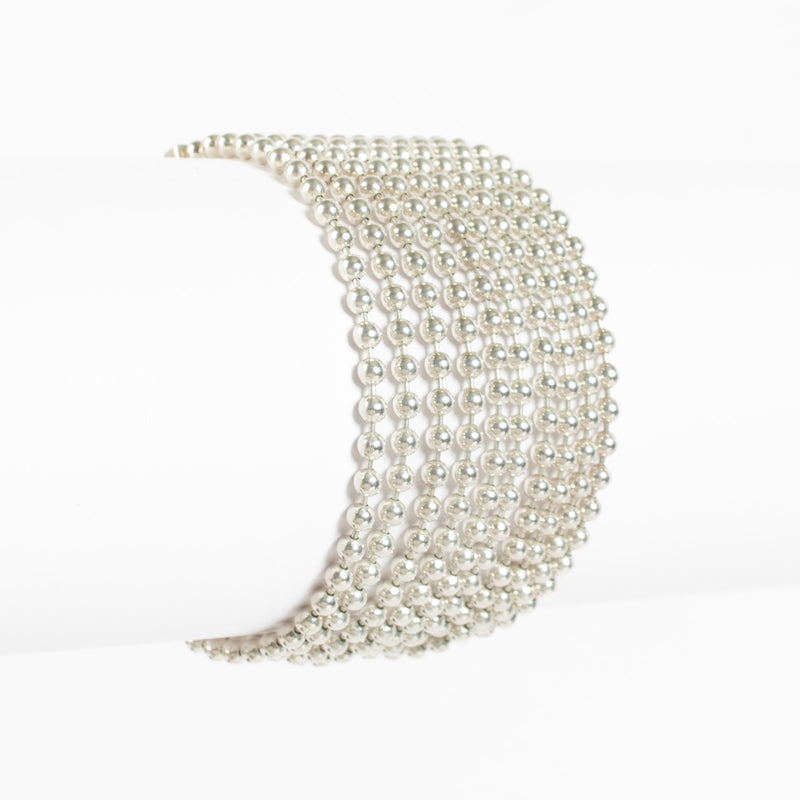 Authentic Second Hand Gucci Sterling Silver Multi Strand Bracelet on Labellov.com