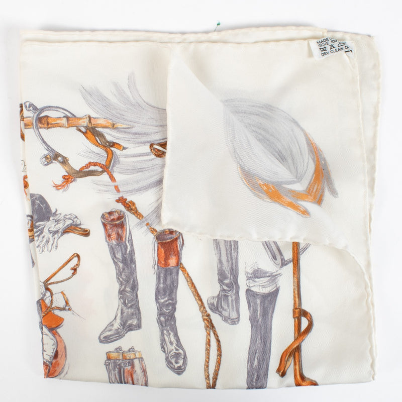 Hermès A Propos de Bottes 45 Gavroches Scarf