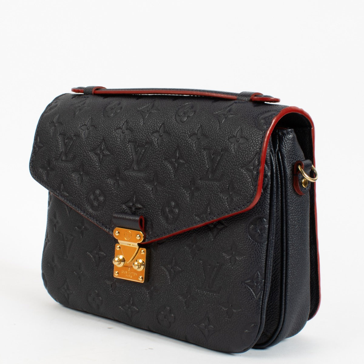 shop 100% authentic second hand Louis Vuitton Navy Monogram Empreinte Leather Pochette Metis on Labellov.com
