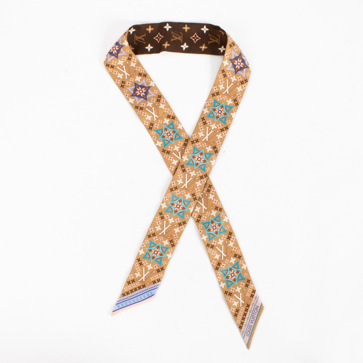 Authentic Second Hand Louis Vuitton Bandeau BB Flowers Forever Scarf on Labellov.com