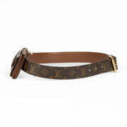 Authentic pre-loved Louis Vuitton Monogram Pochette Duo 40 Belt -Size 85 on Labellov.com