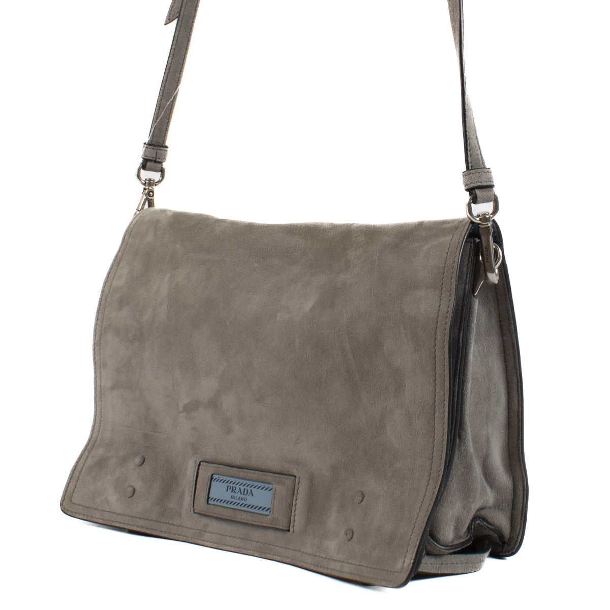 shop 100% authentic second hand Prada Glace Calf Etiquette Messenger Bag on Labellov.com