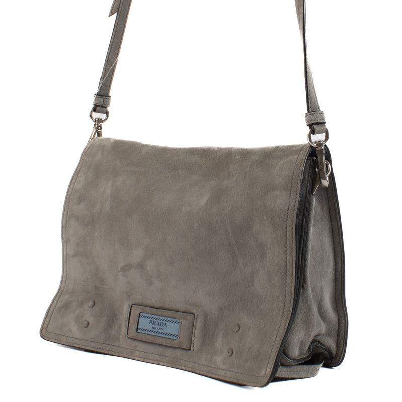 shop 100% authentic second hand Prada Glace Calf Etiquette Messenger Bag on Labellov.com