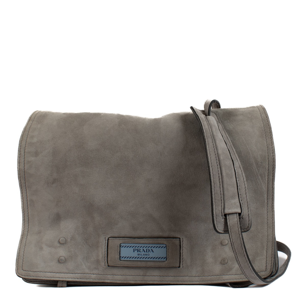 shop 100% authentic second hand Prada Glace Calf Etiquette Messenger Bag on Labellov.com