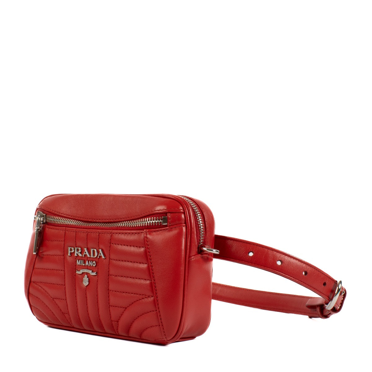 shop 100% authentic second hand Prada Red Marsupio Crossbody Bag on Labellov.com