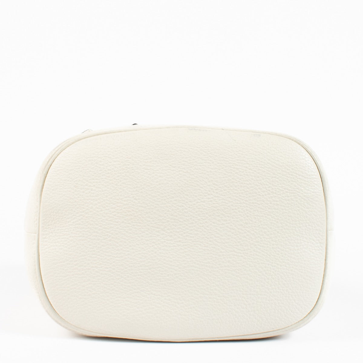 Prada White Vitello Daino Bucket Bag