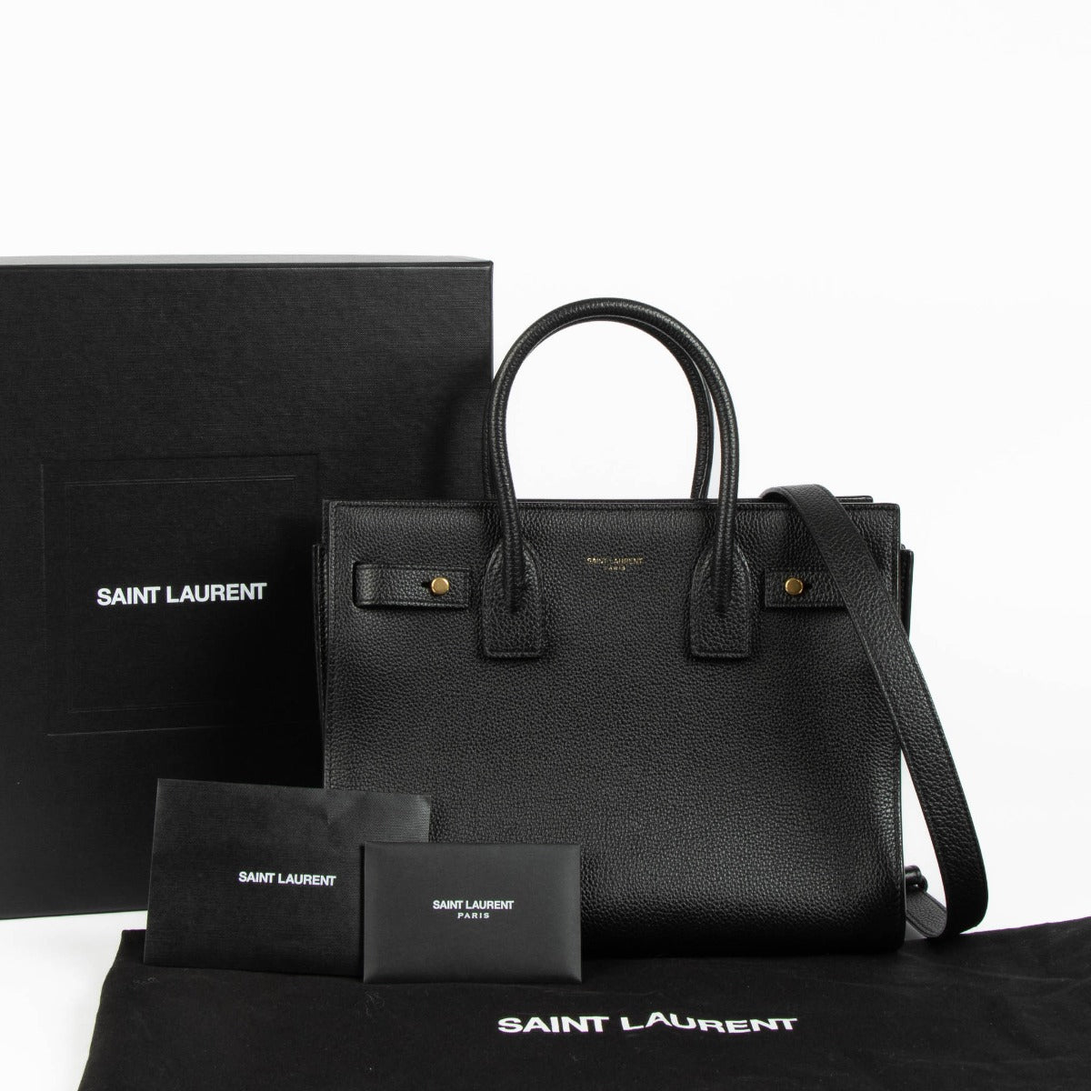Shop this 100% authentic Saint Laurent Black Baby Sac de Jour Souple Bag at Labellov.com