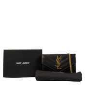 shop 100% authentic second hand Saint Laurent Black Cassandre Small Wallet on Labellov.com