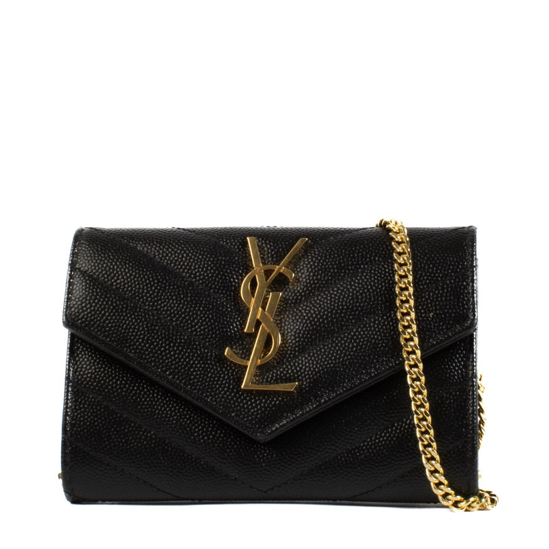shop 100% authentic second hand Saint Laurent Black Cassandre Small Wallet on Labellov.com