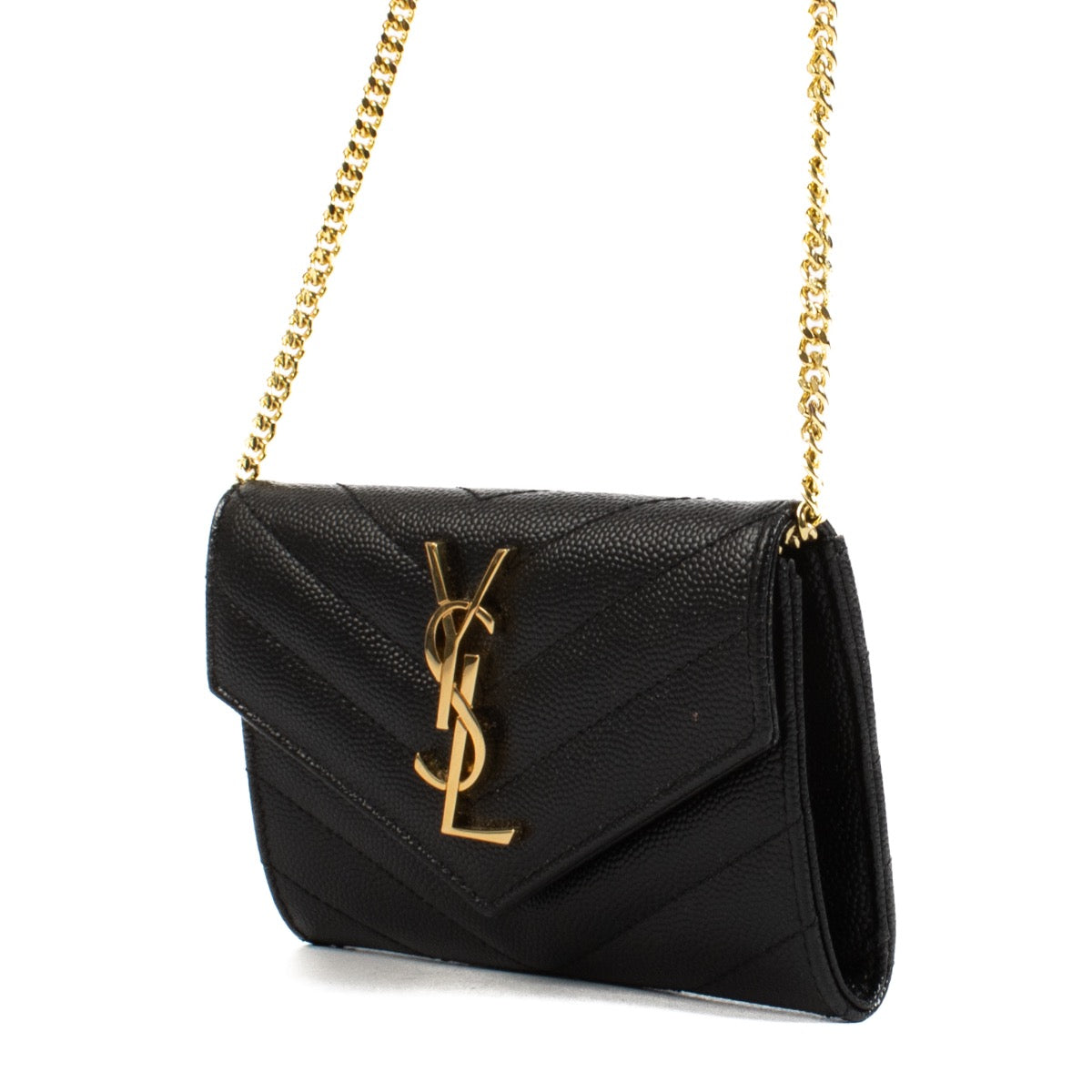shop 100% authentic second hand Saint Laurent Black Cassandre Small Wallet on Labellov.com