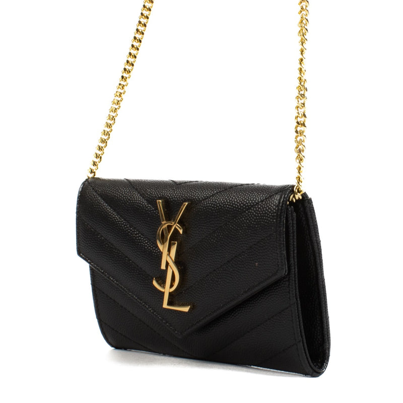 shop 100% authentic second hand Saint Laurent Black Cassandre Small Wallet on Labellov.com