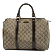shop 100% authentic second hand Gucci Brown Monogram GG Joy Boston Medium Bag on Labellov.com