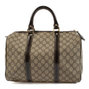 shop 100% authentic second hand Gucci Brown Monogram GG Joy Boston Medium Bag on Labellov.com