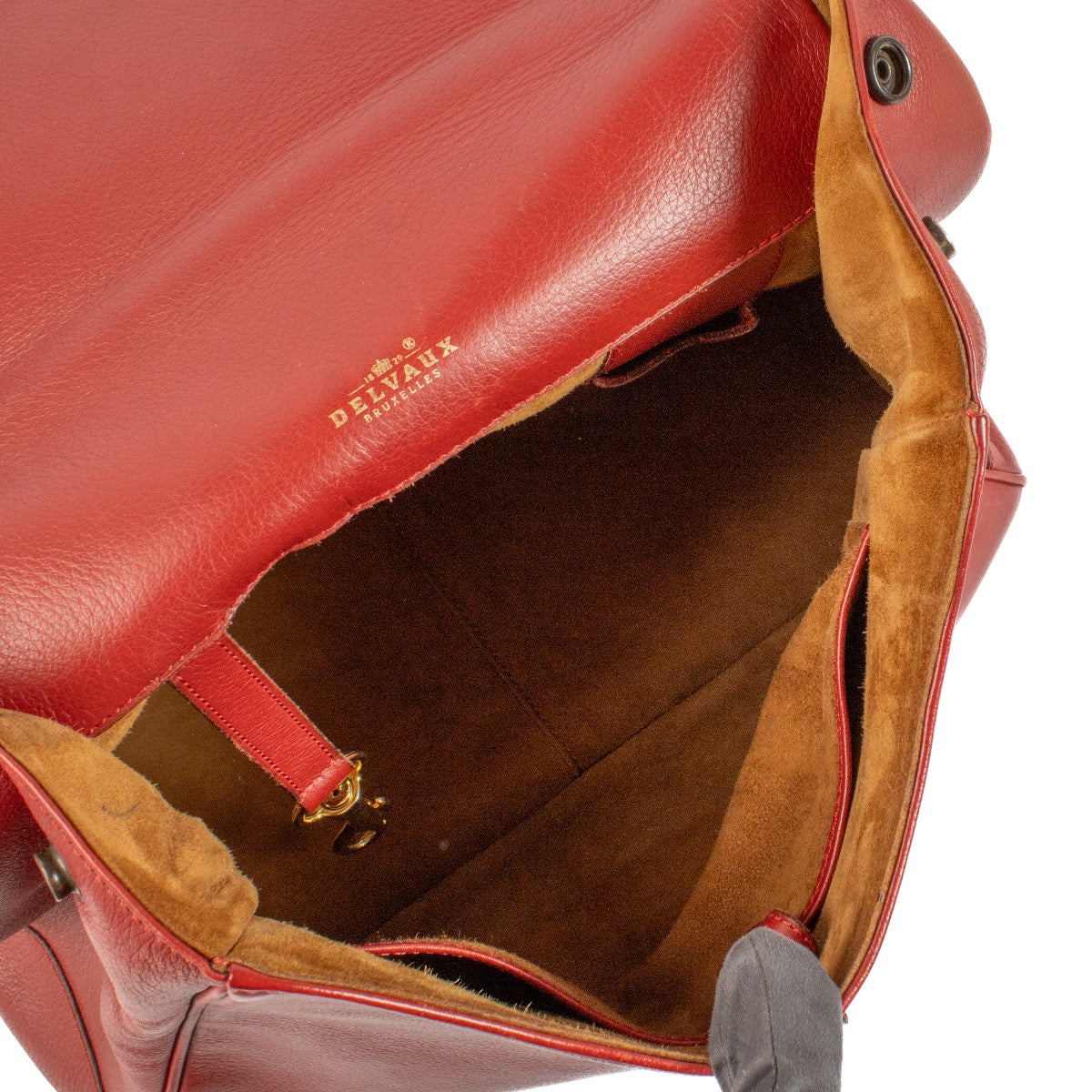 shop 100% authentic second hand Delvaux Rosso Ostrich Daiquiri Bag on Labellov.com