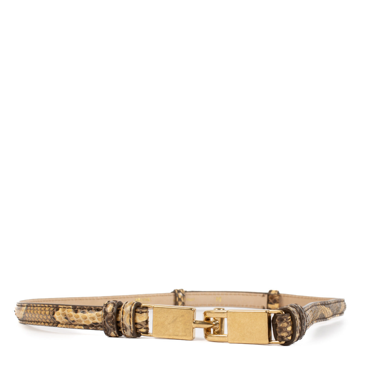 Celine Python Lock Belt - size M