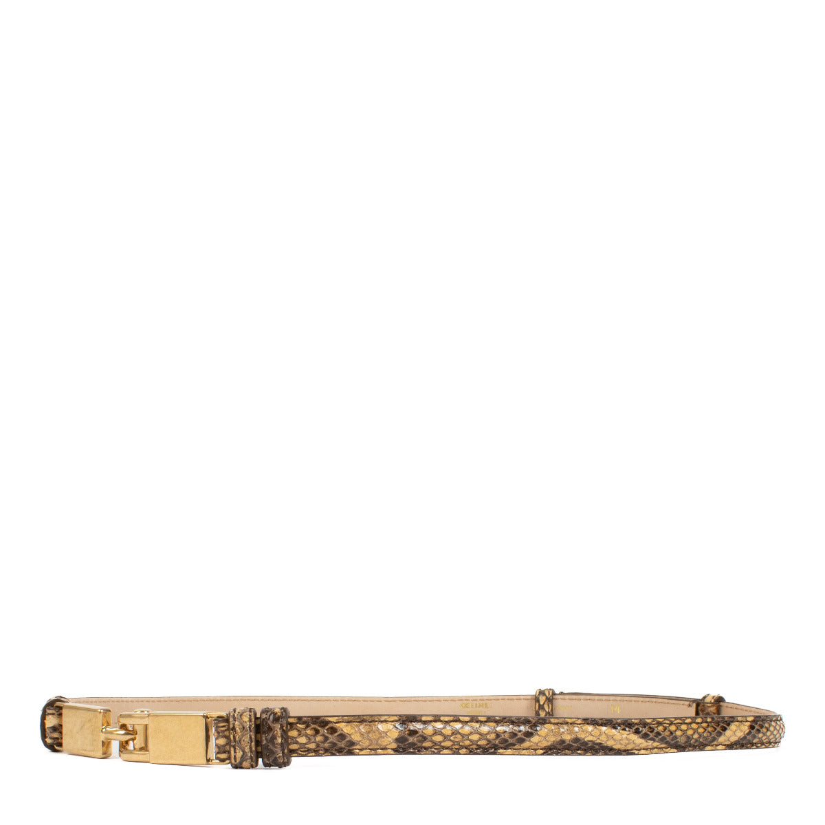 Celine Python Lock Belt - size M